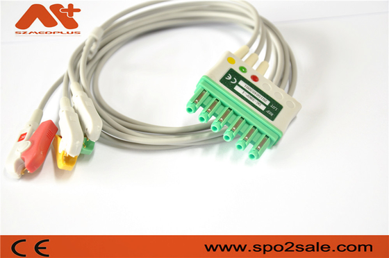 Draeger সামঞ্জস্যপূর্ণ ECG রোগীর কেবল MS16231 3 Ecg লিড কেবল