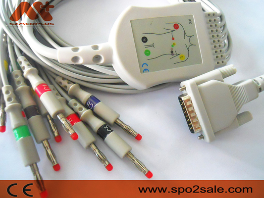 2.400095 EKG কেবল শিলার ECG কেবল IEC কলা 4.0 AT1, AT2, AT4 এর জন্য