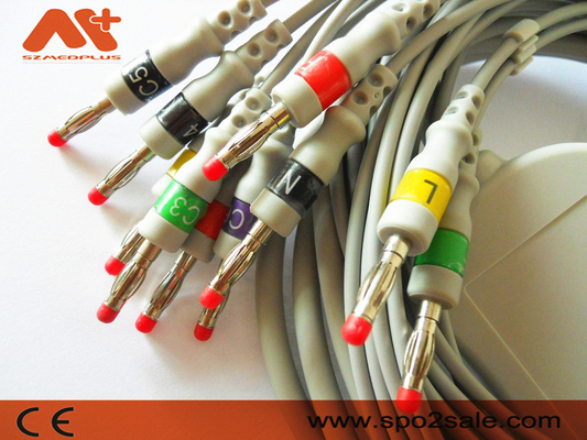 2.400095 EKG কেবল শিলার ECG কেবল IEC কলা 4.0 AT1, AT2, AT4 এর জন্য