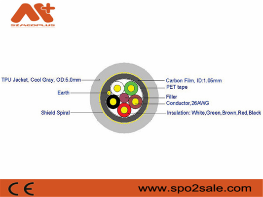 Szmedplus রোগীর মনিটর আনুষাঙ্গিক কাঁচা Tpu মেডিকেল Spo2 তারের মেরামতের জন্য