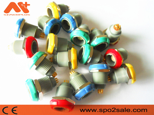 (G51M08-P04LJG0-0080) 1P পুশ 4 পিন একক খাঁজ প্লাস্টিক সকেট, প্লাস্টিক, সবুজ