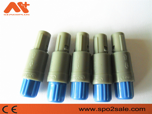 (S21M07-P05MJG0-527S) 1P পুশ 5 পিন একক খাঁজ প্লাস্টিক সংযোগকারী, ধূসর শেল, ব্লু স্লিভ, 5.0 মিমি তারের জন্য