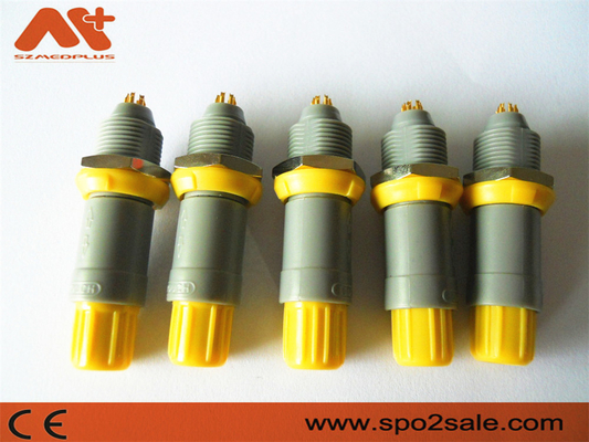 (G51MC7-P08LFD0-0040) 1P পুল পুশ 8 পিন প্লাস্টিকের সকেট, গ্রে শেল, হলুদ, ডুয়াল 60 কী