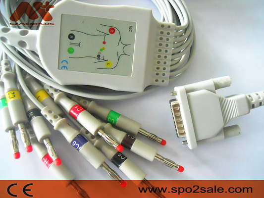সরাসরি সংযোগ Edan ECG কেবল 15 পিন কেবল SE-1010, SE-1212 , SE 601