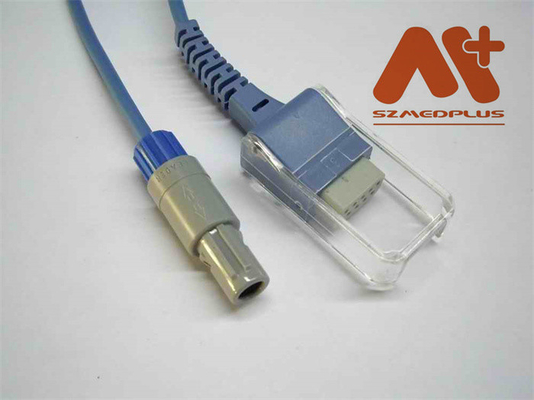 PM9000 Mindray Spo2 এক্সটেনশন কেবল 0010-20-42594 প্লাস্টিক 6পিন 40 ডিগ্রি