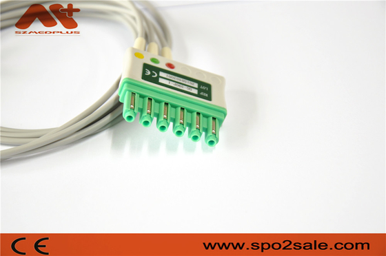 Draeger সামঞ্জস্যপূর্ণ ECG রোগীর কেবল MS16231 3 Ecg লিড কেবল