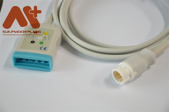 5 লিড ECG রোগীর তারের 12 পিন ফিলিপস M1668A রোগীর মনিটরের জন্য
