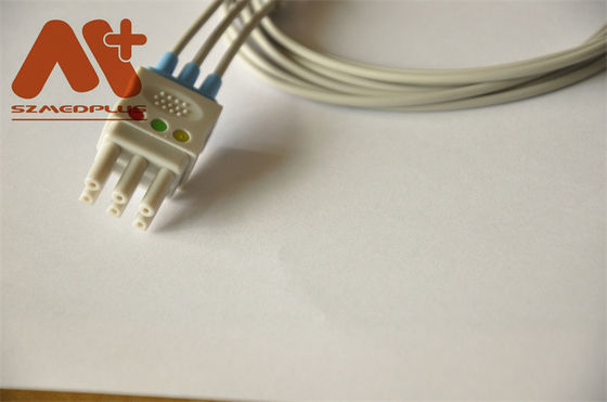 Spacelabs সামঞ্জস্যপূর্ণ 3 লিড ক্লিপ ECG Leadwire - 700-0006-01