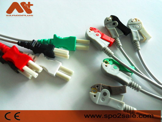 Spacelabs সামঞ্জস্যপূর্ণ 5 লিড ক্লিপ ECG লিডওয়্যার - 700-0006-10