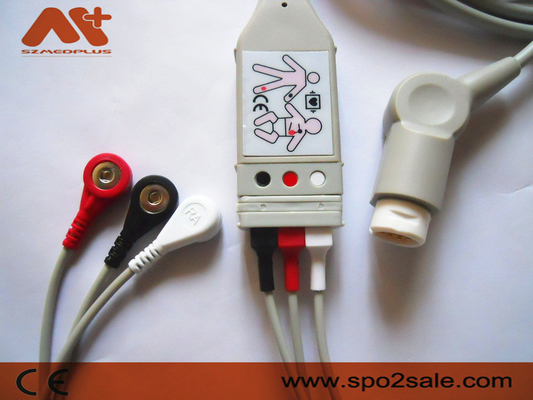 3 লিড ECG রোগীর কেবল 12 পিন ফিলিপস M1500A ব্যবহৃত রোগী মনিটর
