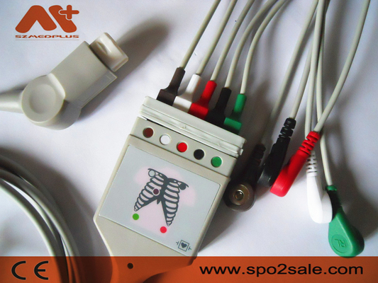 ফিলিপস সামঞ্জস্যপূর্ণ 5 লিড ECG ট্রাঙ্ক কেবল - M1520A
