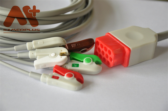 Bionet BM5 সামঞ্জস্যপূর্ণ 5 লিড ডাইরেক্ট-কানেক্ট ইসিজি কেবল