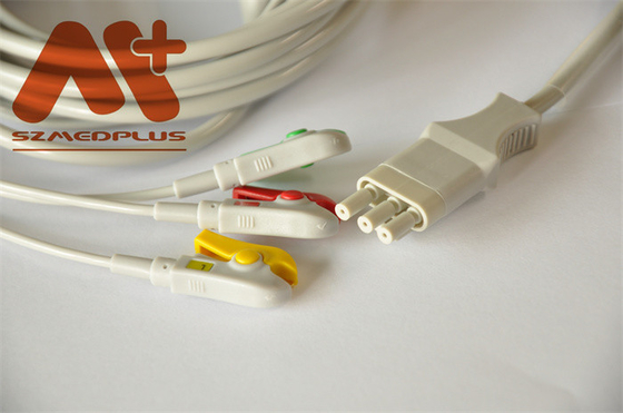 প্রাইমডিক XD30 3 লিড ওয়্যার 3 পিন IEC Ecg কেবল সংযোগকারী