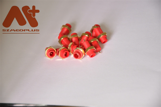 সামঞ্জস্যপূর্ণ Din 1.5mm রাউন্ড ECG সকেট Spo2 সংযোগকারী লাল সবুজ কালো