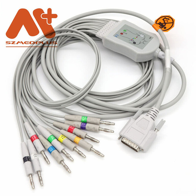 BLT-1203 BLT E12A BLT E12 E70 E80 EKG মেশিনের জন্য বায়োলাইট 10 লিড ইসিজি ক্যাবল
