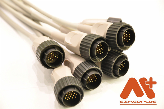 Kanz 103, 106, 107, 1201, 302, 303 এর জন্য Kenz PC-104 EKG কেবল 16 পিন কেবল