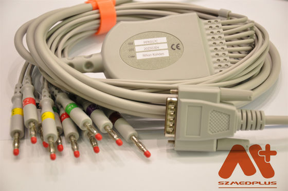 কার্ডিওনিক্স 10 লিড ইসিজি তারের জন্য কার্ডিওনিক্স কার্ডিও টাচ / কার্ডিও প্লাগ ইসিজি মেশিন